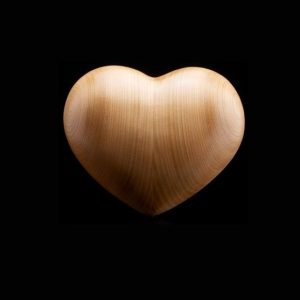 Stained cherry mini heart urn 1000.30K.7