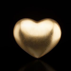 Heart Urn - Painted Gold - 1000.90