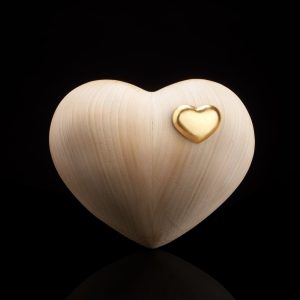 Heart Urn Deluxe - Cherry Wood - 1001.15K