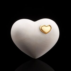 Heart Urn Deluxe - Lime Wood - 1001.15L