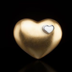 Heart Urn Deluxe - Painted Gold - 1001.97