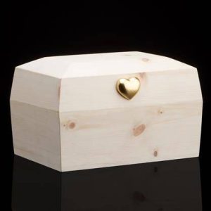 6001.15Z_436 Box Urn with gold Heart