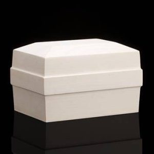 6100.00F_0 Box Urn with Line Natural