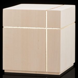 Cube Urn with Gold Cross - 6202.15L