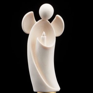Modern Angel with Candle Maple U118009-30
