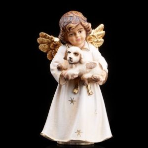 Angel Holding Dog - Color - U122027-80