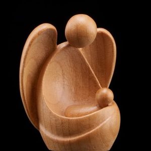 Sitting Angel Urn Stained -420